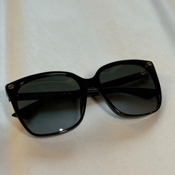 Gucci Black Gold Gradient Oversized Sunglasses GGO022S main image 5